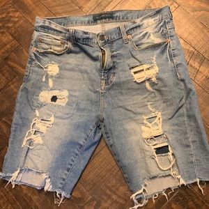 Aeropostale Distressed Jean Shorts